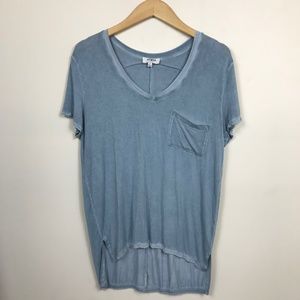 Umgee Blue V-Neck Tee Shirt